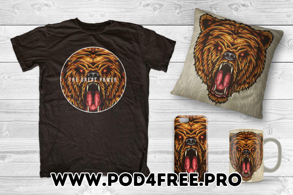 Pod T-Shirt Designs Mega Pack, Animal Set - Discount 100% Off