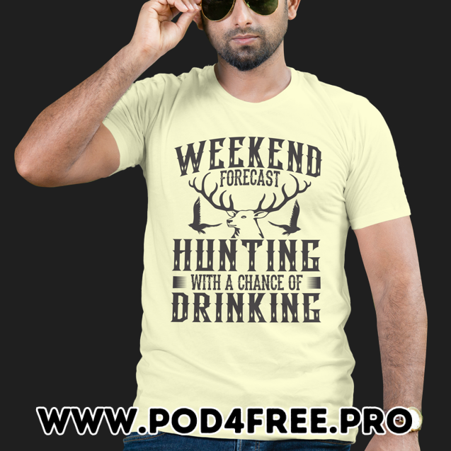 Pod 300 Editable T-Shirt Designs (Hunting Package) Part 1 – Discount 100%